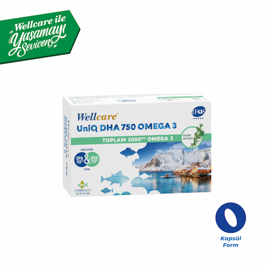 Wellcare Uniq Dha 750 Omega 3 Balık Yağı 30 Kapsül