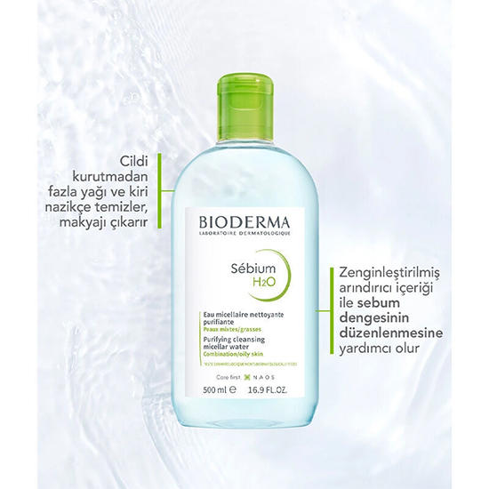 Bioderma Sebium H2O Yüz ve Makyaj Temizleme Suyu 250 ml