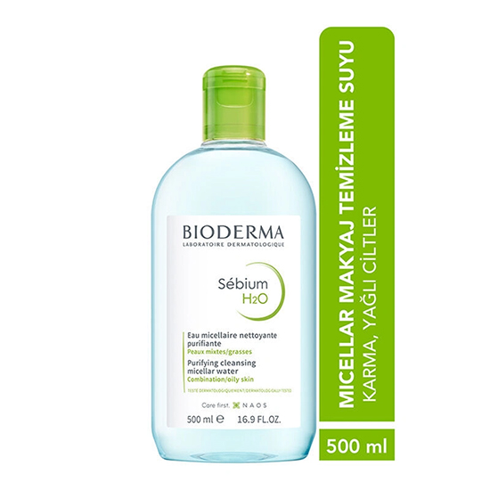 Bioderma Sebium H2O Yüz ve Makyaj Temizleme Suyu 500 ml