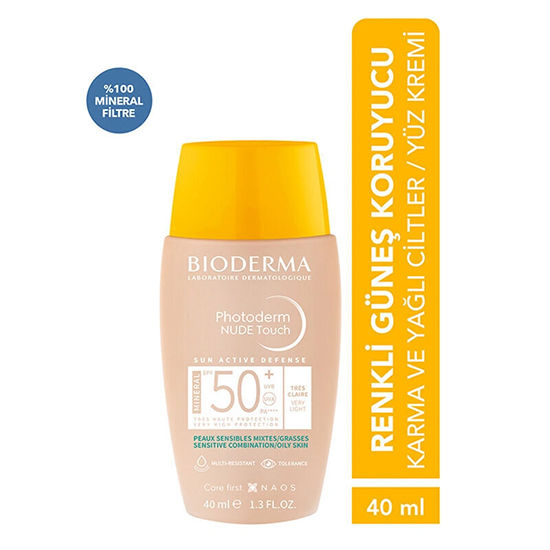 Bioderma Photoderm Nude Touch SPF50+ Very Light 40 ml -2