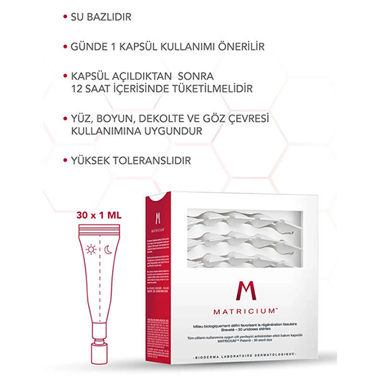 Bioderma Matricium Cilt Bakım Kapsülü 30 x 1 ml