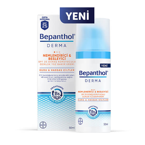 Bepanthol® Derma Nemlendirici & Besleyici SPF 25 Güneş Koruyuculu Günlük Yüz Bakım Kremi_2