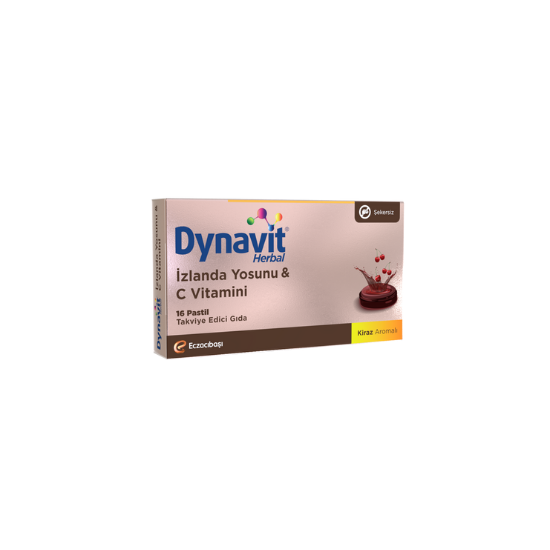 Dynavit® Herbal Pastil İzlanda Yosunu & C Vitamini 16 pastil