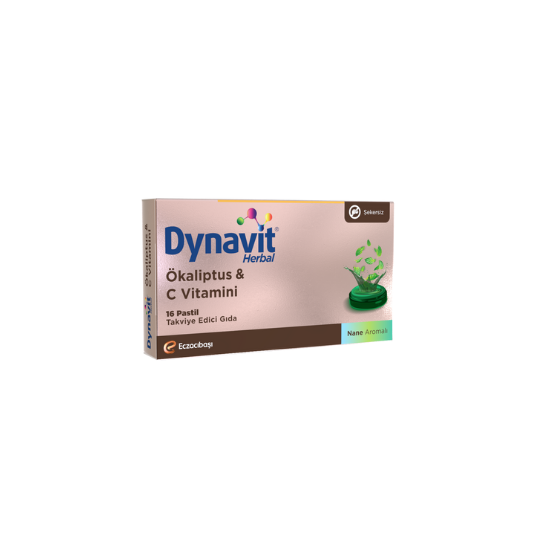 Dynavit® Herbal Pastil Ökaliptus & C Vitamini 16 pastil