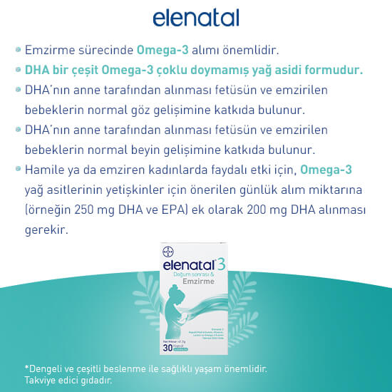 Elenatal® 3 Doğum Sonrası ve Emzirme 30 Kapsül-3