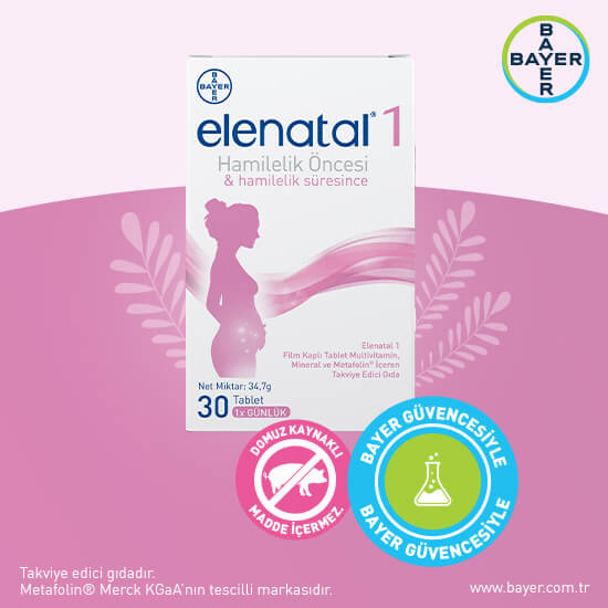 Elenatal® 1 Hamilelik Öncesi ve Hamilelik Süresince 30 Tablet - 5