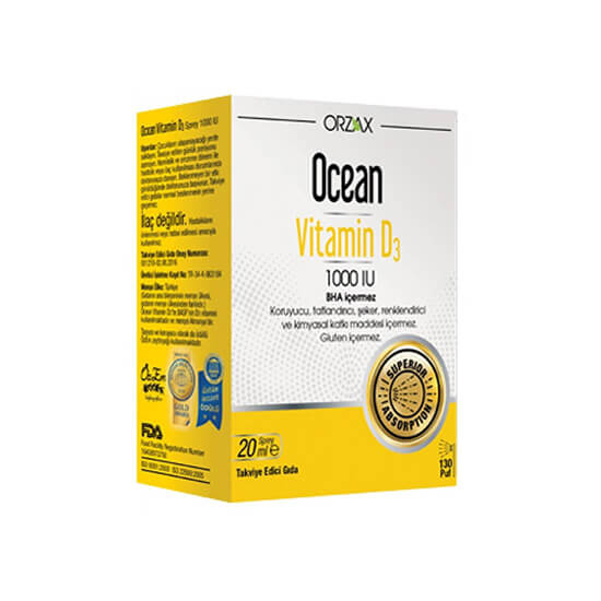 Ocean Vitamin D3 1000 IU Sprey 20 ml