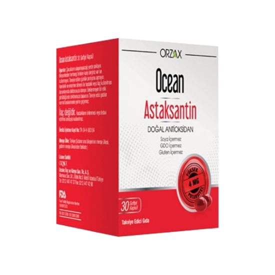 Orzax Ocean Astaksantin 30 Kapsül