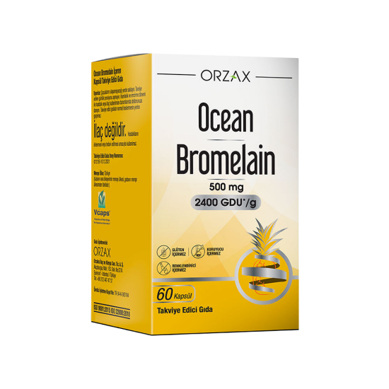 Orzax Ocean Bromelain 60 Kapsül