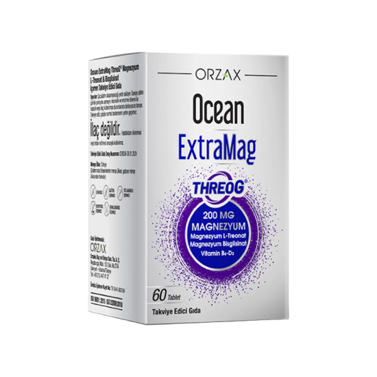 Orzax Ocean ExtraMag Threog Takviye Edici Gıda 60 Tablet