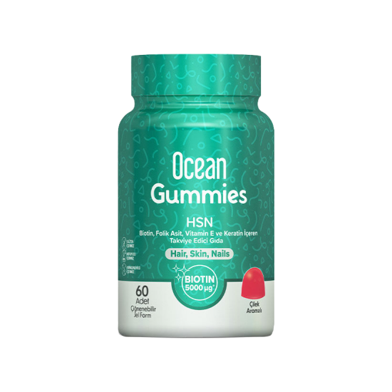 Orzax Ocean Gummies HSN Takviye Edici Gıda 60 Adet Çiğnenebilir Jel Form