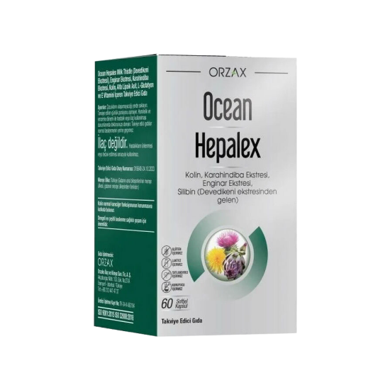 Orzax Ocean Hepalex Takviye Edici Gıda 60 Kapsül