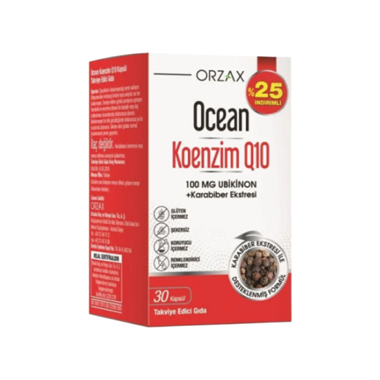 Orzax Ocean Koenzim Q10 30 Kapsül