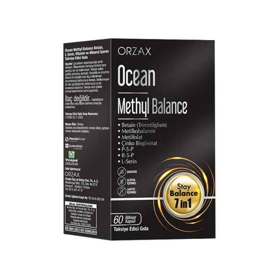 Orzax Ocean Methyl Balance Takviye Edici Gıda 60 Kapsül