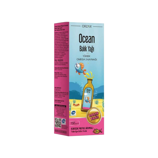 Orzax Ocean Omega3 Şurup 150 ml - Karışık Meyve Aromalı
