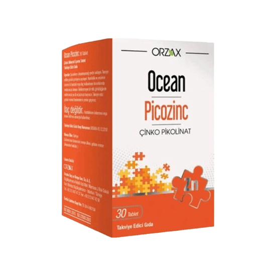Orzax Ocean Picozinc Takviye Edici Gıda 30 Tablet