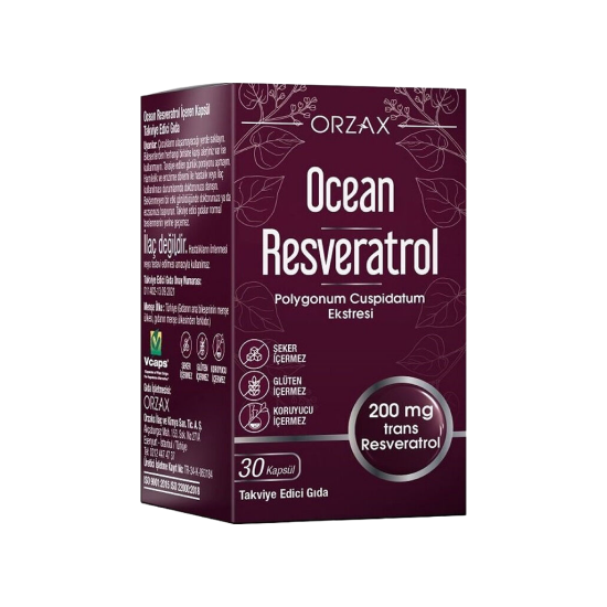 Orzax Ocean Resveratrol Takviye Edici Gıda 30 Kapsül