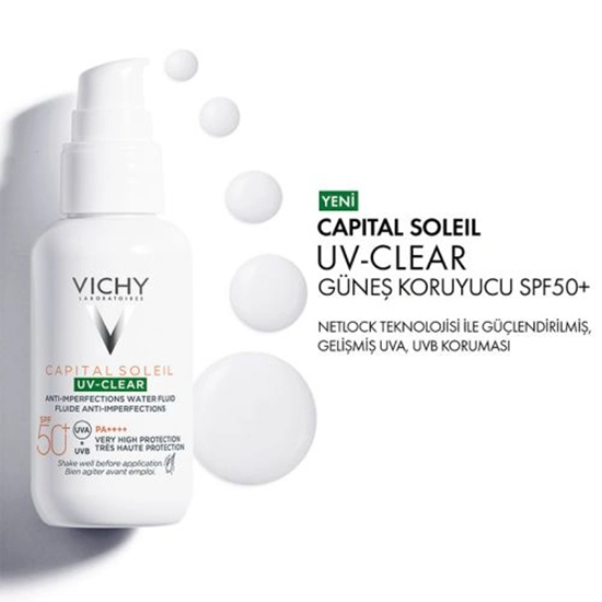 Vichy Capital Soleil UV-Clear Spf 50 Fluid Güneş Koruyucu 40 ml - 2