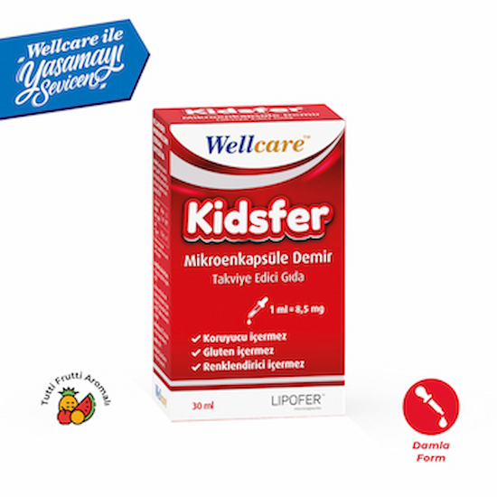 Wellcare Kidsfer Mikroenkapsüle Demir Damla - 30 ml