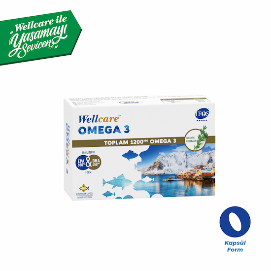Wellcare Omega 3 Balık Yağı 30 Yumuşak Kapsül - 1200 MG