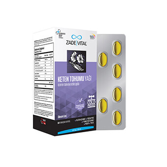 Zade Vital Keten Tohumu Yağı 60 Kapsül