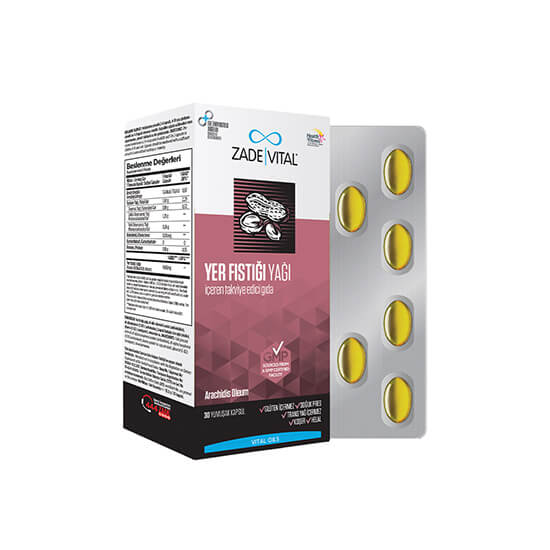 Zade Vital Yer Fıstığı Yağı 60 Kapsül