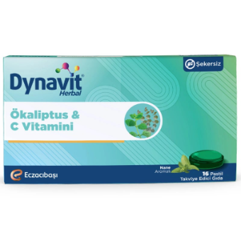 Dynavit Herbal Pastil Ökaliptus ve C Vitamini 16 pastil