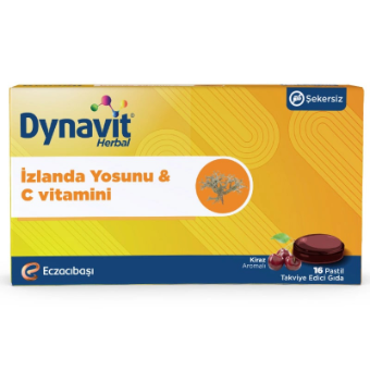 Dynavit Herbal Pastil İzlanda Yosunu ve C Vitamini 16 pastil
