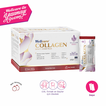 Wellcare Collagen Multi Boost Plus Tip I-II-III  Nar Aromalı / 10.000 mg Toz Form