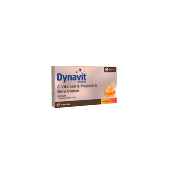 Dynavit Herbal Pastil C Vitamini ve Propolis ve Beta Glukan 16 pastil