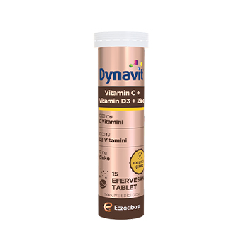 Dynavit Vitamin C + Vitamin D3 + Çinko 15 Adet