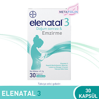Elenatal® 3 Doğum Sonrası ve Emzirme 30 Kapsül