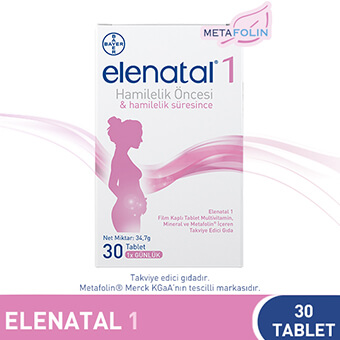 Elenatal® 1 Hamilelik Öncesi ve Hamilelik Süresince 30 Tablet