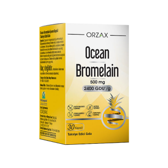 Orzax Ocean Bromelain 30 Kapsül