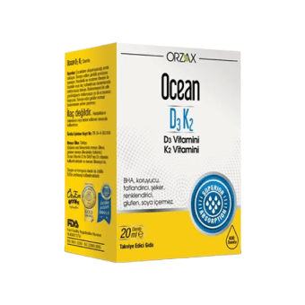 Orzax Ocean D3K2 Vitamin Damla 20 ml
