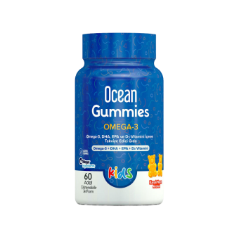Ocean Gummies D3K2 60 Adet Çiğnenebilir Jel Form İçeren Takviye Edici Gıda