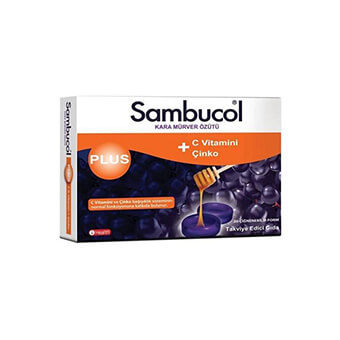 Sambucol Plus Kara Mürver Pastil