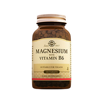 Solgar Magnesium with Vitamin B6 100 Tablet