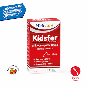 Wellcare Kidsfer Mikroenkapsüle Demir Damla - 30 ml