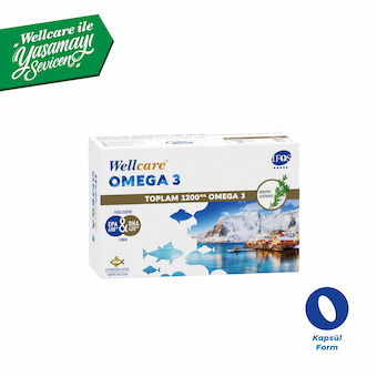 Wellcare Omega 3 Balık Yağı 30 Yumuşak Kapsül - 1200 MG